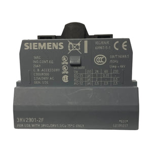 Siemens Hilfsschalter querliegend Industrie Einsatz 3RV2901-2F