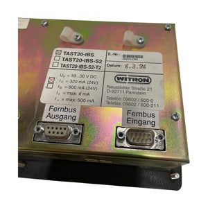 Witron Bedienterminal Tastatur Industrie Einsatz TAST20-IBS Industrie Panel