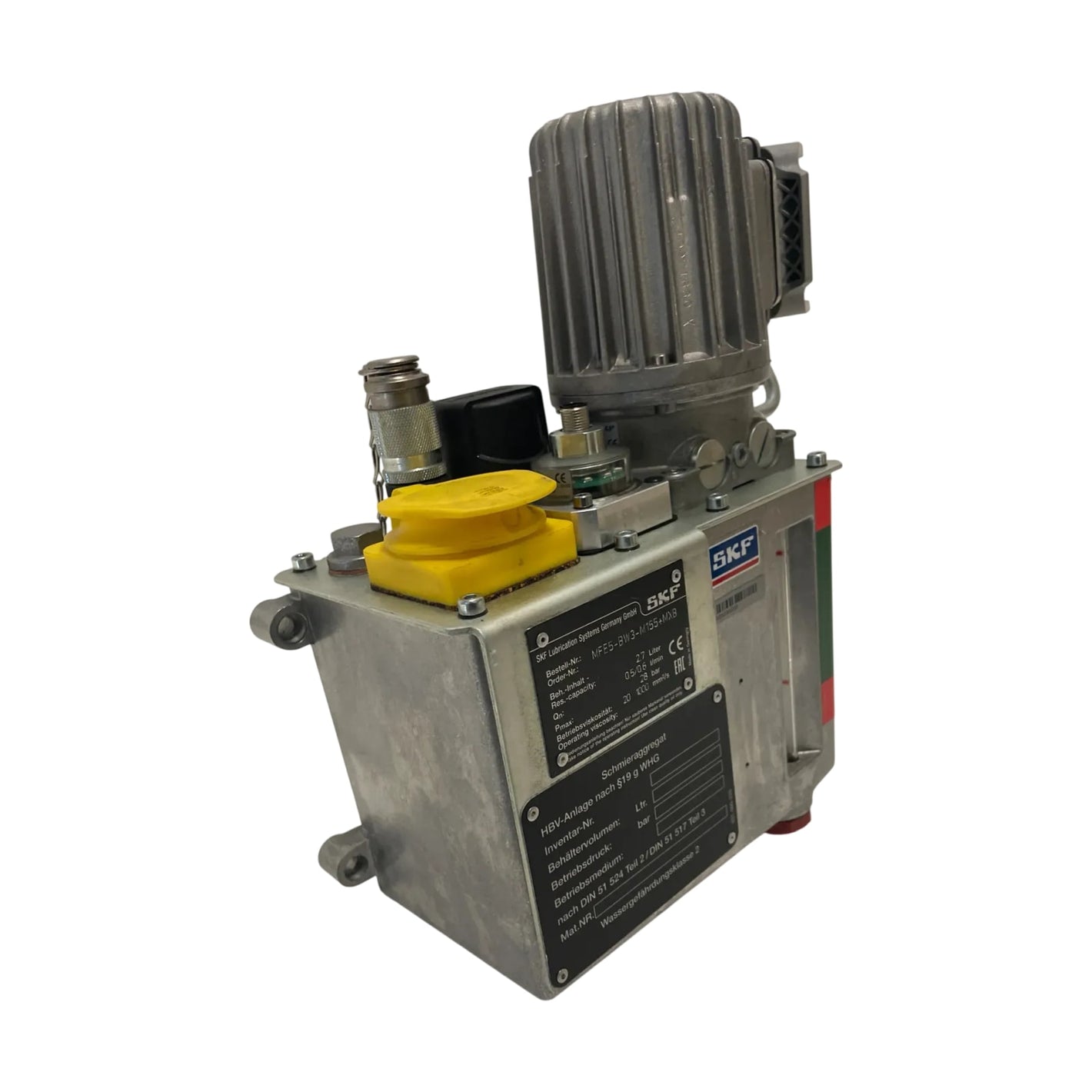SKF Schmierpumpe Pumpe für Fett 0,075kW Industrie Einsatz MFE5-BW3-M155+MXB