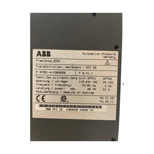 ABB Freelance 2000 FieldController DFC 02 37261-4-0369528 Profibus DPV1 SPS