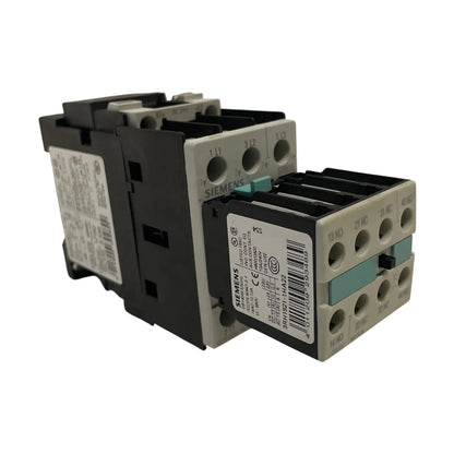 Siemens Leistungsschütz 5,5kW 12A 24V DC 2S+2Ö S0 3RT1024-1BB44 3RH1921-1HA22