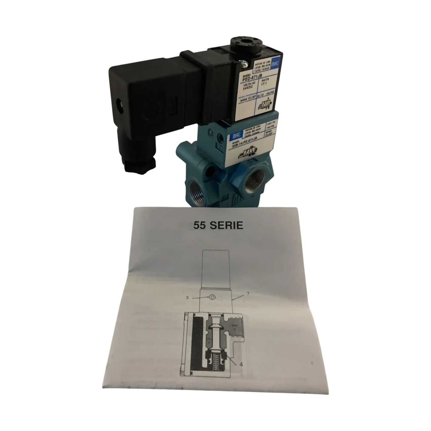 MAC PED-871JB 55B-14-PE-871JB Magnetventil Pneumatik Industrie Einsatz Bauteil