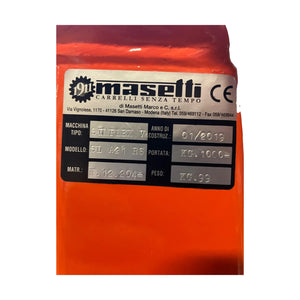 Masetti Simplex V SL A21 RS Handhubwagen Gabelhubwagen 1000 kg Hubwagen 2019