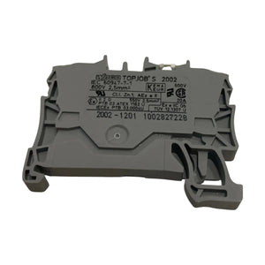 Wago Durchgangsklemme 2002-1201 VE:50stk 2-Leiter 5.2mm grau Industrie Klemme