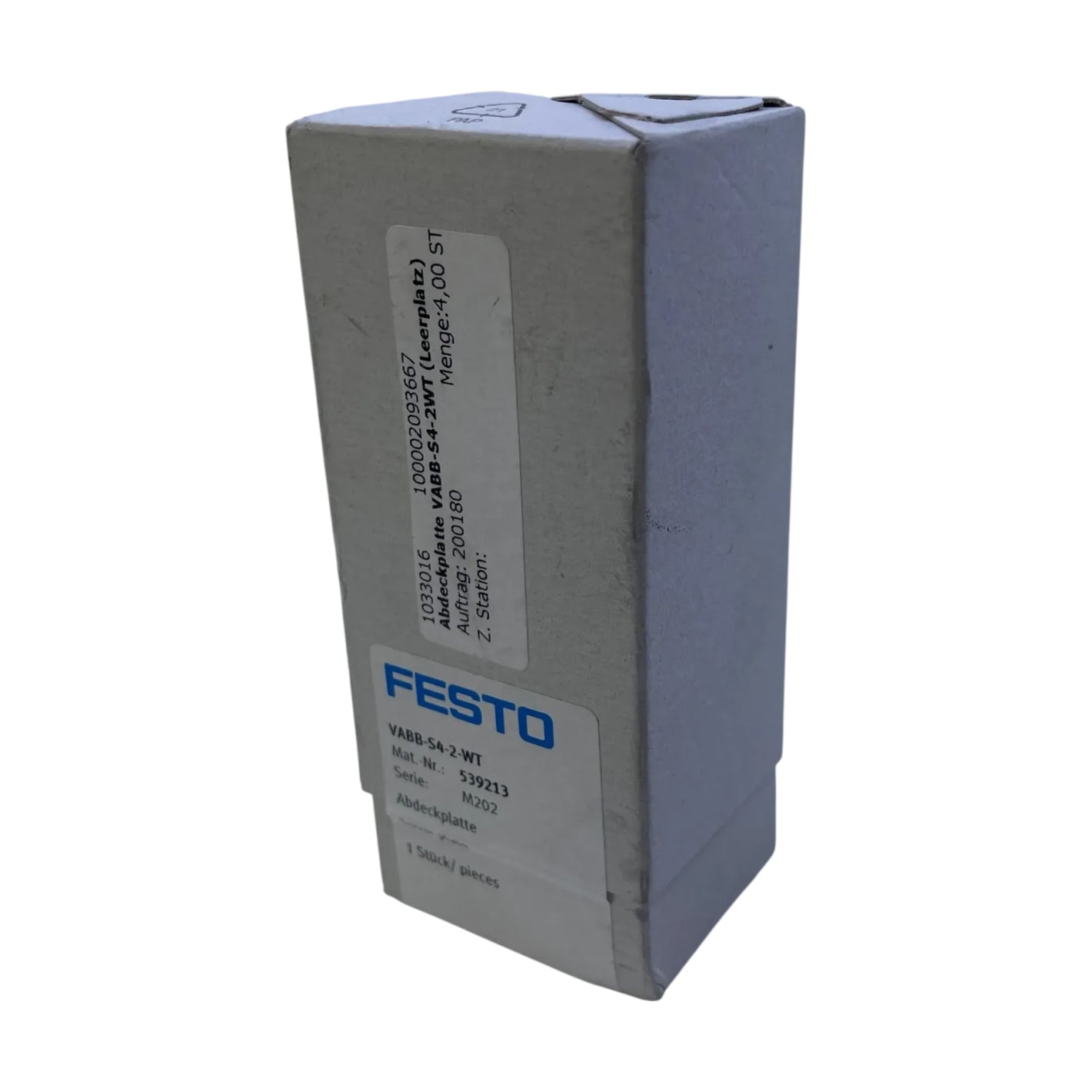 Festo VABB-S4-2-WT 539213 Abdeckplatte für industriellen Einsatz Pneumatik Festo
