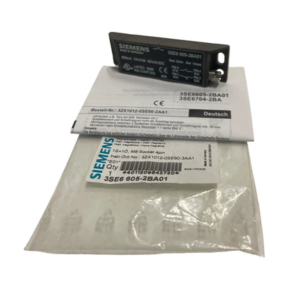 Siemens 3SE6605-2BA01 Magnetschalter Schaltblock 1NO+1NC, M8 Industrie Einsatz