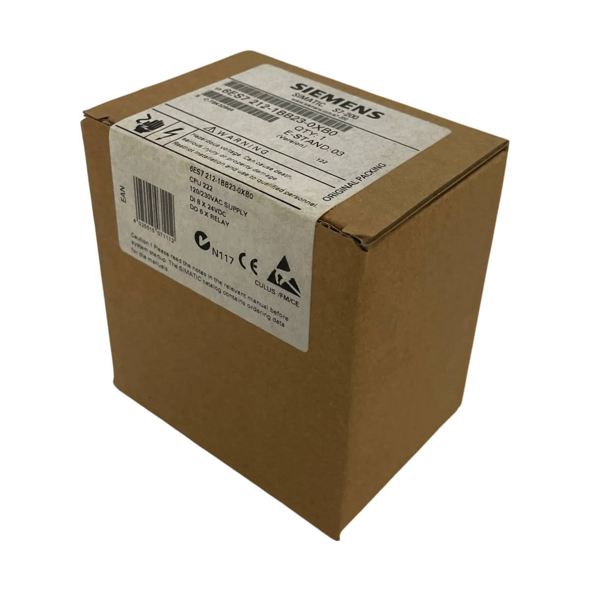 Siemens 6ES7212-1BB23-0XB0 SIMATIC S7-200 CPU 222 Compact Unit AC Power Supply