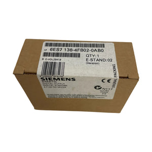 Siemens 6ES7138-4FB02-0AB0 SIMATIC DP ET200S 4 F-DO PROFISAFE DC 24V/2A Einsatz