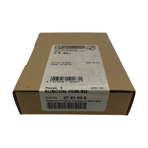 Phoenix Contact SUBCON 15/M-SH 2761606 SUB-D-Stecker Industrie Einsatz Technik