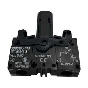 Siemens Leuchtdrucktaster 3SB3255-0AA21 22mm Kunststoff-Kompletteinheit Taster