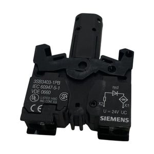 Siemens Drucktaster 3SB3247-0AA21-0CC0 beleuchtet 22mm rund Kompletteinheit