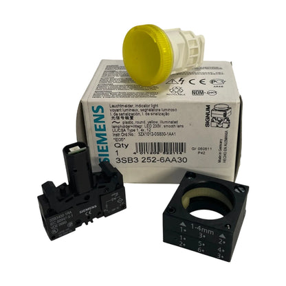 Siemens Leuchtmelder 3SB3252-6AA30 22mm rund Meldeleuchte Signalleuchte Technik