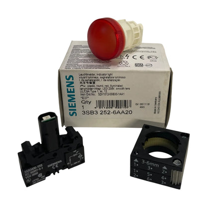 Siemens Leuchtmelder 3SB3252-6AA20 22mm rund Meldeleuchte Signalleuchte Technik