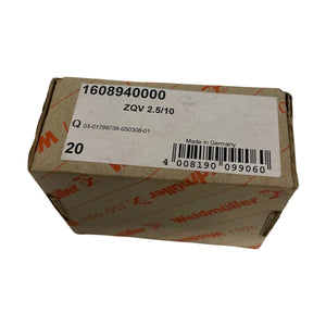 Weidmüller ZQV 2.5/10 Querverbindung für Reihenklemmen 1608940000 VE:20stk
