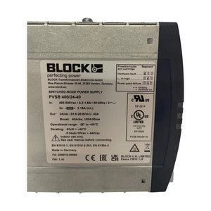 Block PVSB400/24-40 Industrielles Netzteil Ersatzteil Technik Einsatz Betrieb