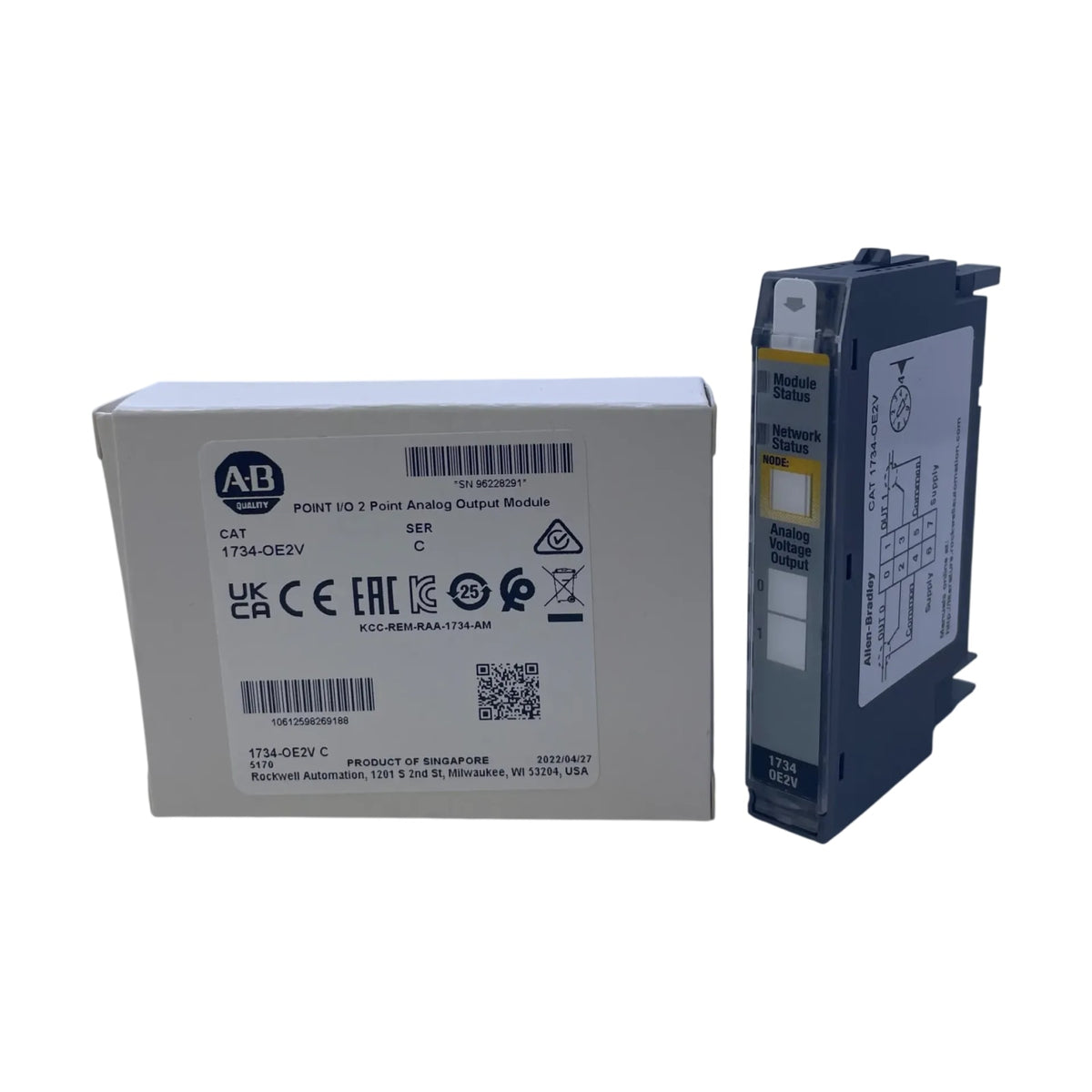 Allen Bradley 1734-OE2V 24V DC 2-Kanal Analog Spannungsausgangsmodul Ersatzteil