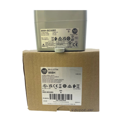 Allen Bradley 855H-BD30BD Industrie Horn 10-30V DC 104 dB 32 Töne Grau SER.B