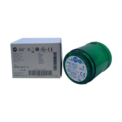 Allen Bradley 855E-24TL3 Signalsäule Stapelleuchte 24V AC/DC Grün Dauer-LED
