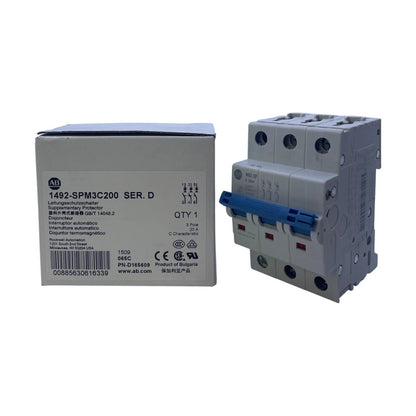 Allen Bradley 1492-SPM3C200 Hilfsschutzschalter 3-polig C 20A Schaltschrank Bau