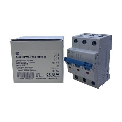 Allen Bradley 1492-SPM3C250 Hilfsleistungsschalter 3-polig C 25A Schaltschrank