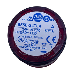Allen Bradley 855E-24TL4 Stapelleuchte Signalleuchte 24V AC/DC Rot Dauer-LED