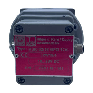 Dopag VSI0,02/16 GPO12V-32W15/4 Volumensensor Dosiertechnik Ersatzteil Einsatz