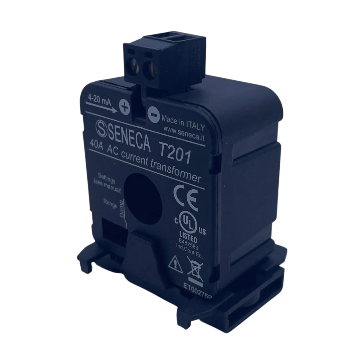 Seneca T201 Stromwandler 40A AC 4-20mA Current Transformer Ersatzteil Technik