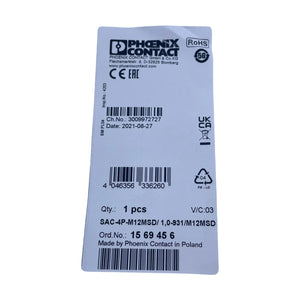Phoenix Contact SAC-4P-M12MSD/1.0-931/M12MSD 1569456 Bussystem-Kabel 1 m Technik