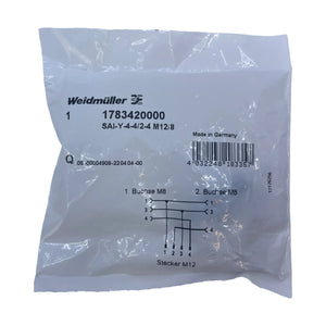 Weidmüller 1783420000 SAI-Y-4-4/2-4 M12/8 Sensor-Aktor-Verteiler Y-Form Technik