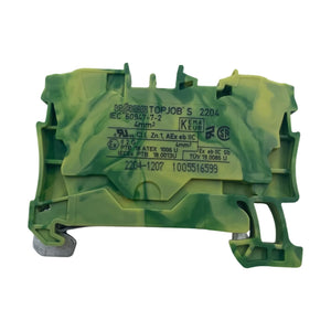 Wago 2204-1207 TOPJOB S Schutzleiterklemme 2-Leiter 4 mm2 gruen-gelb 41 Stueck