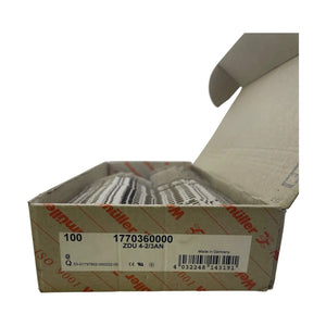 Weidmüller ZDU 4-2/3AN 1770360000 Durchgangsklemme 4 mm2 grau 84 Stueck Los