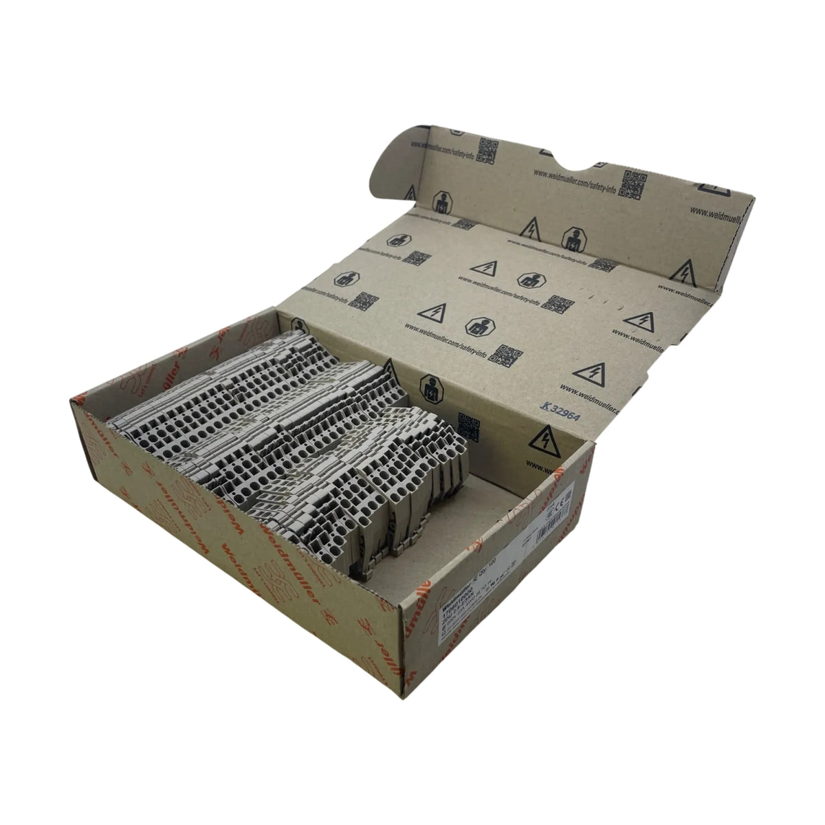 Weidmüller ZDU 2.5-2/3AN 1706010000 Durchgangsklemme 2,5 mm2 Zugfeder 71 Stück