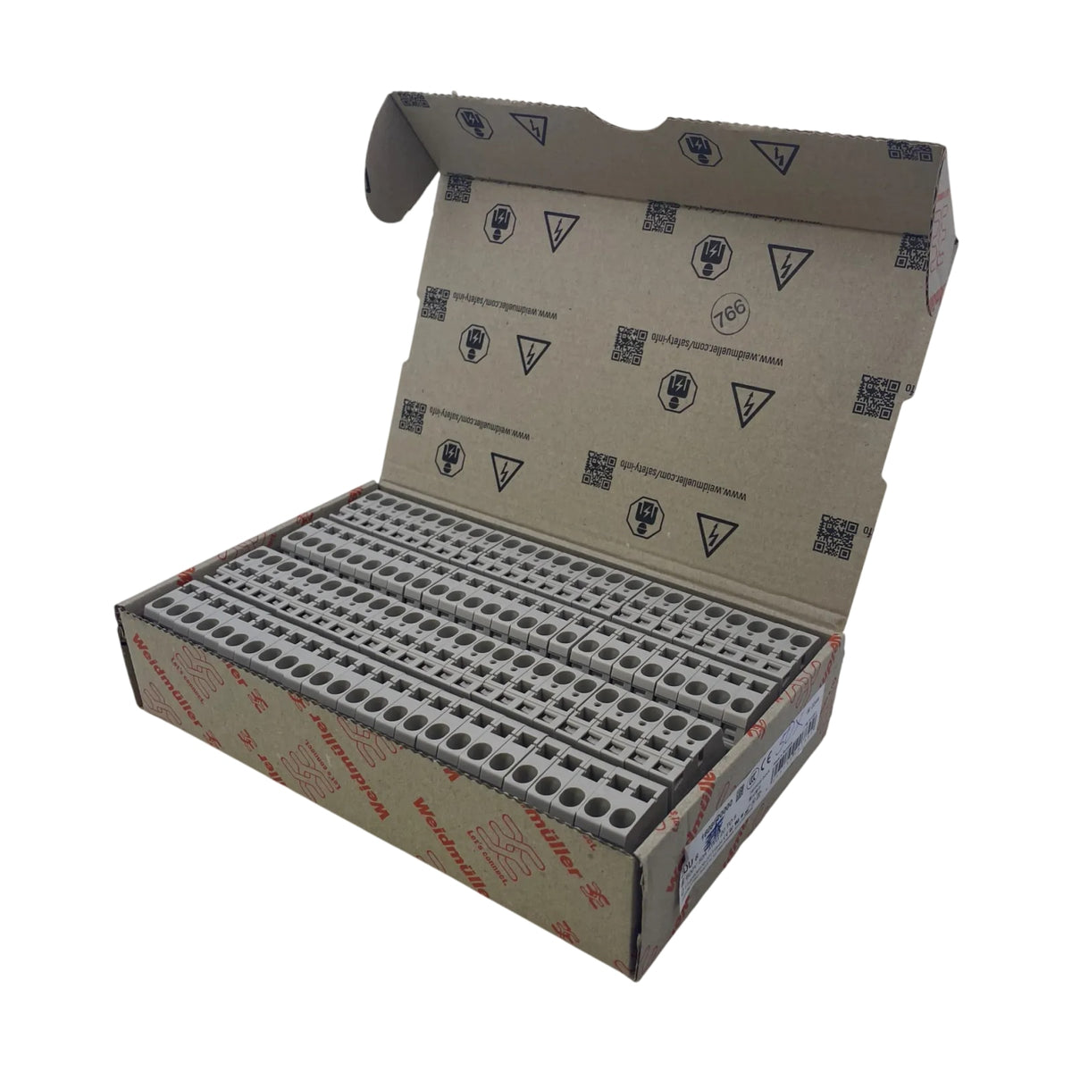 Weidmüller ZDU 6 1608620000 Durchgangsklemme 6 mm2 Zugfeder Reihenklemme 50 St