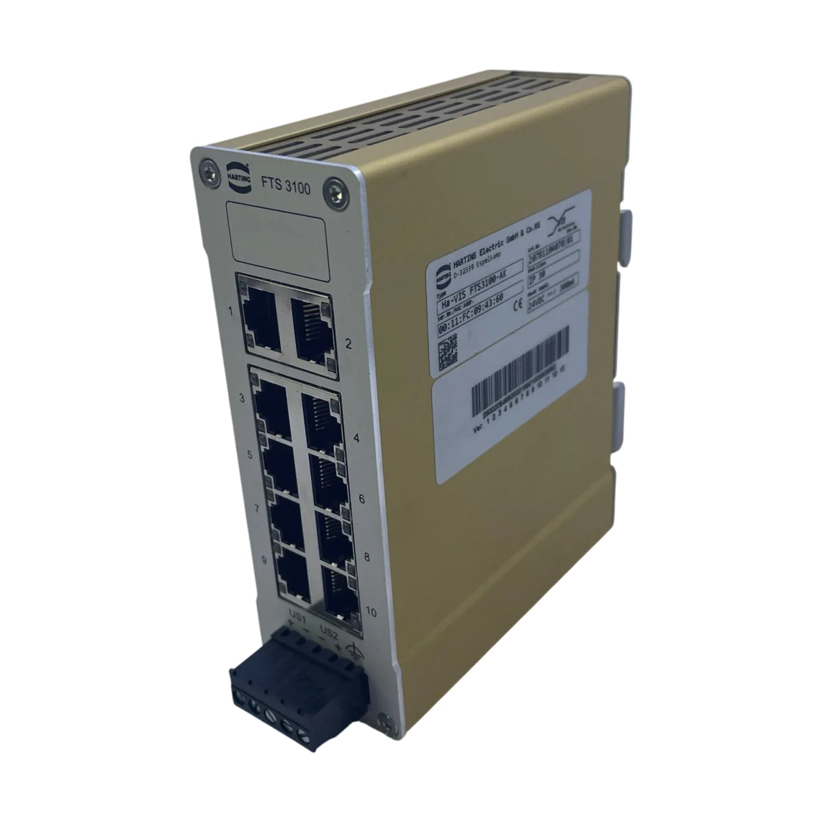 Harting Ha-VIS FTS3100-AK 20781104070 Industrial Ethernet Switch 10-Port 24 V DC