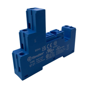 Finder 97.01 Fassung Sockel fuer Steckrelais Serie 46.61 Schraubklemmen Relais