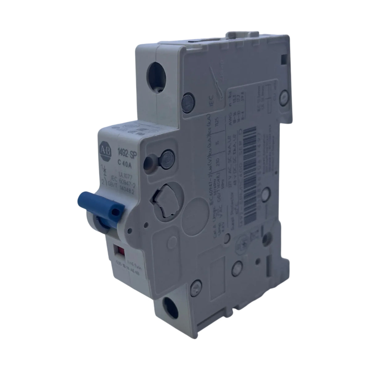 Allen Bradley 1492-SPM1C400 Leitungsschutzschalter 1-polig Kennlinie C 40A Ser.D