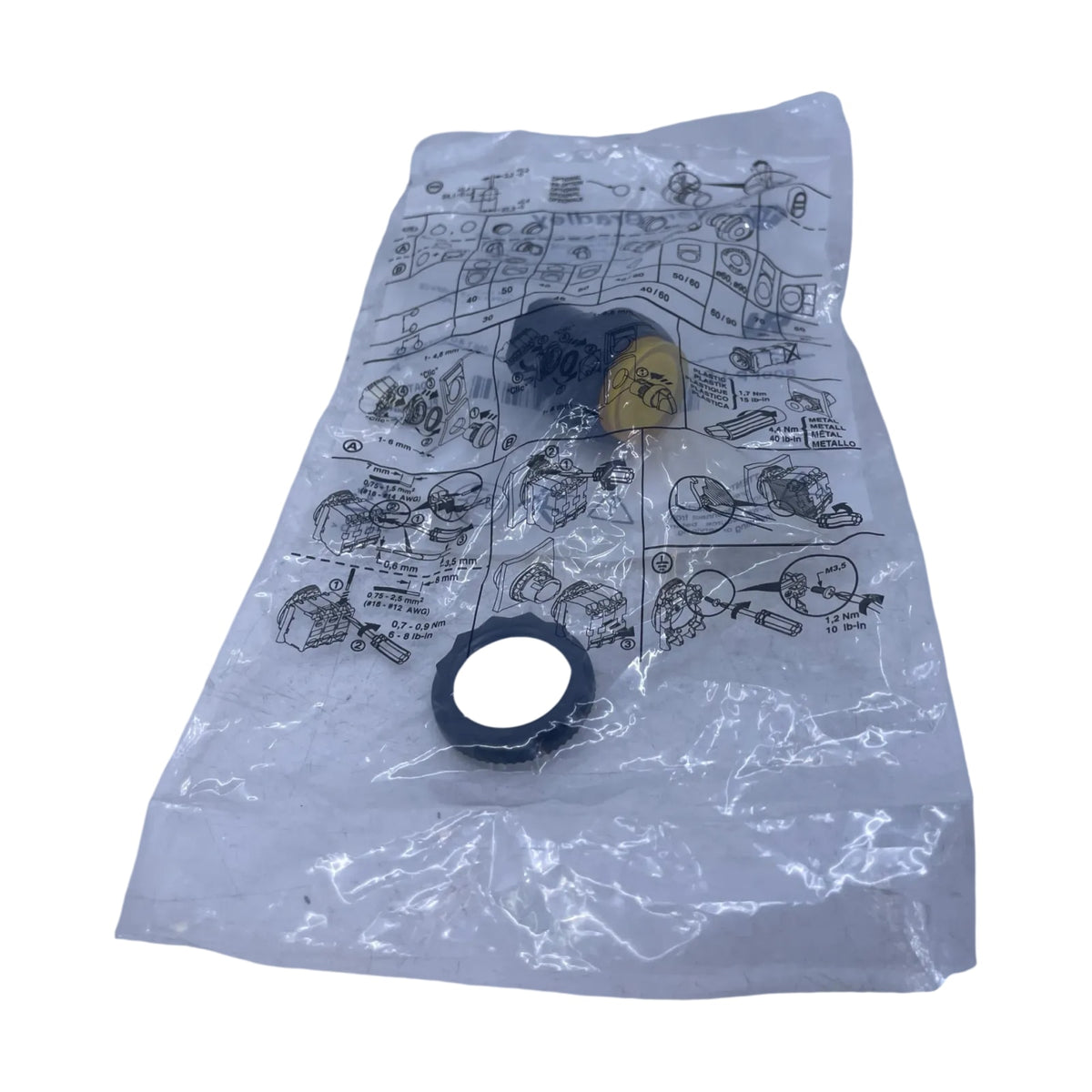 Allen Bradley 800FP-LE5 Leuchtdrucktaster gelb erhaben tastend Kunststoff 22 mm