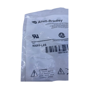 Allen Bradley 800FP-LE6 Leuchtdrucktaster blau erhaben tastend Kunststoff 22 mm