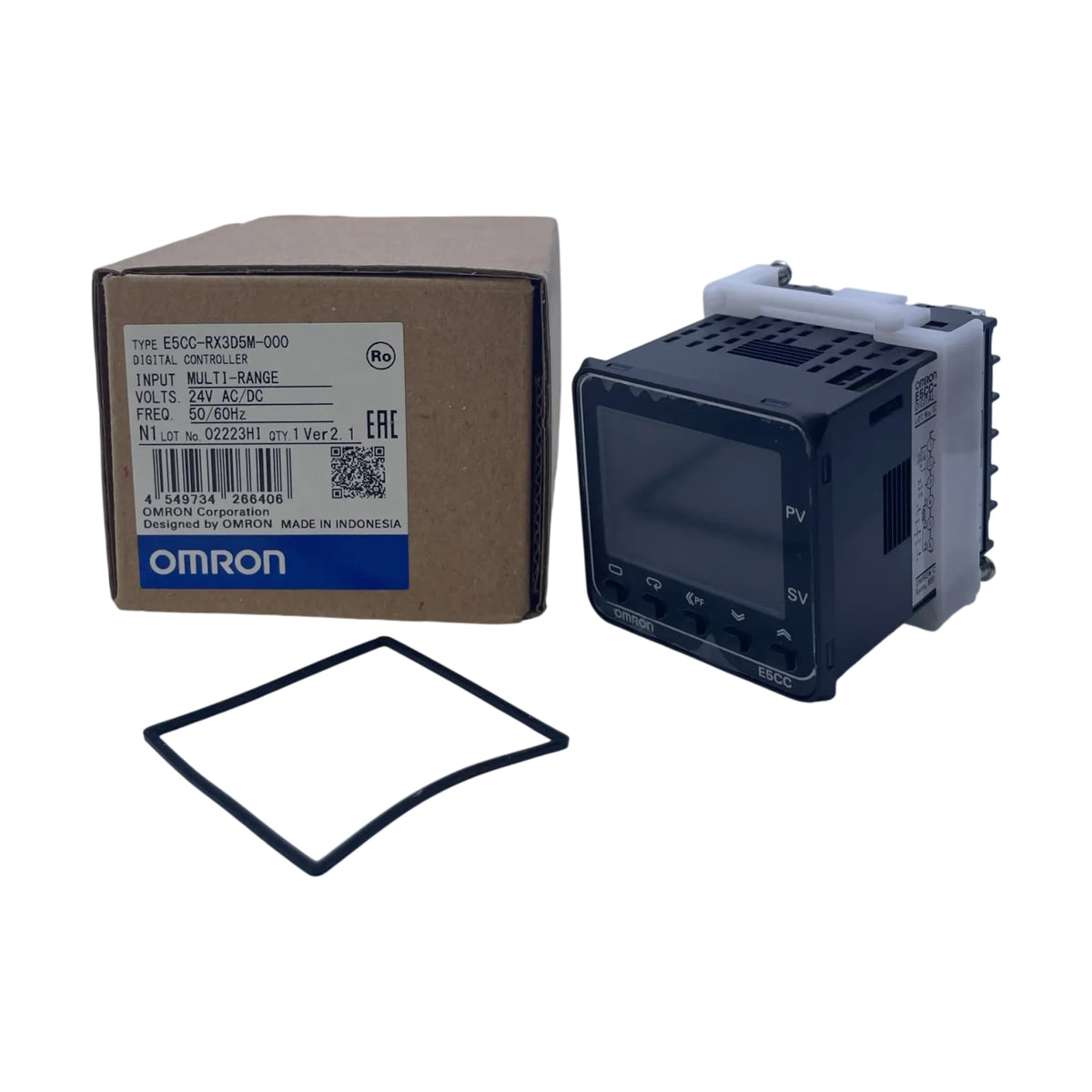Omron E5CC-RX3D5M-000 Temperaturregler 48x48mm 24V AC/DC Relaisausgang Industrie