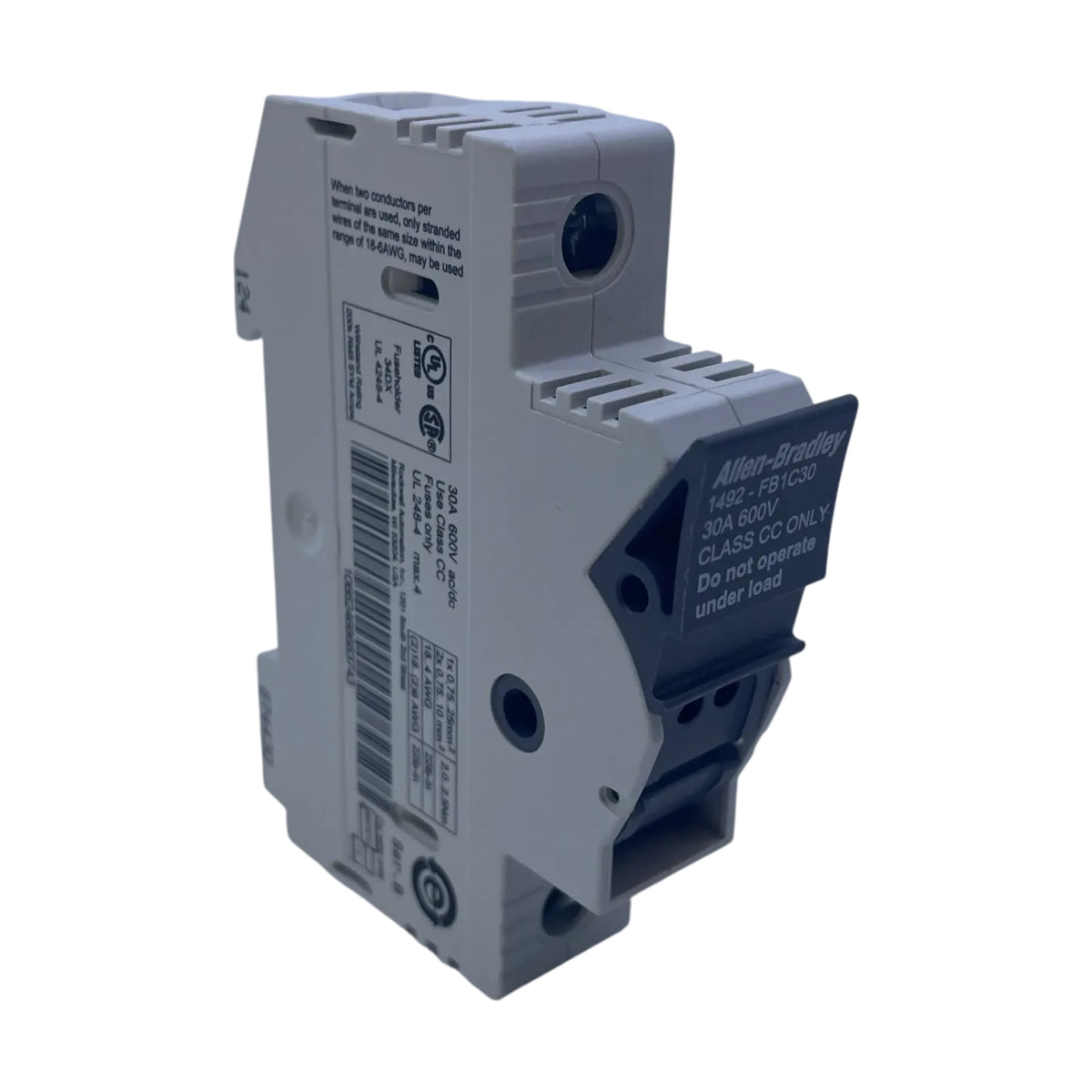 Allen Bradley 1492-FB1C30 Sicherungshalter 1-polig 30A 600V Class CC Ser. B