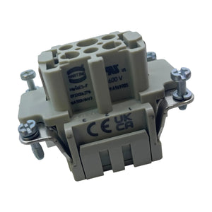 Harting Han 6ES-F Buchseneinsatz 6-polig + PE 16 A 500 V Schraubanschluss