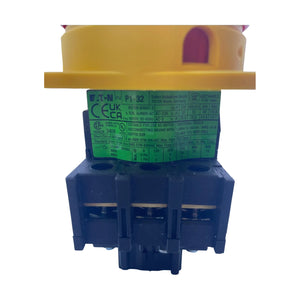 Eaton P1-32/EA/SVB Hauptschalter NOT-AUS 32 A 3-polig Einbau Griff rot-gelb