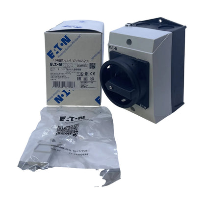 Eaton T0-2-1/I1/SVB-SW Hauptschalter 20 A 3-polig im Gehäuse IP65 schwarz