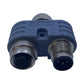 Escha 1383035 Y-Verteiler M12 5-polig T-Stück Sensor-Aktor Verteiler Anschluss