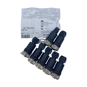 Lumberg Automation RKC 4/7 11214 Kabeldose M12 4-polig gerade 6 Stück Industrie