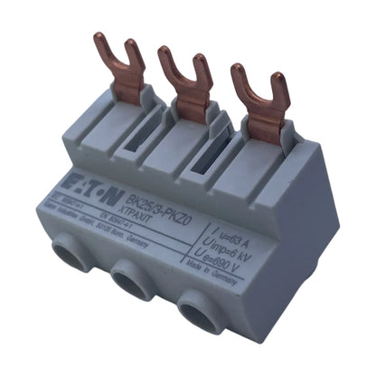 Eaton BK25/3-PKZ0 Einspeiseklemme 3-polig 25 mm² für PKZM0 Sammelschienenzubehör