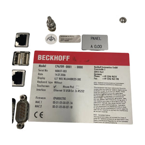 Beckhoff CP6709-0001-0000 Panel-PC 6,5 Zoll Touch Control Panel Industrie-PC HMI