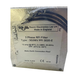 Rasmi 3G3MV-PFI3020-E Netzfilter RFI 3-phasig 20 A 480 V versiegelt Industrie