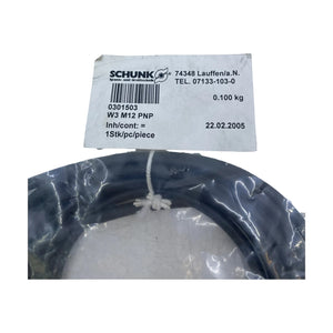Schunk 0301503 W3 M12 PNP Anschlusskabel Sensorkabel M12