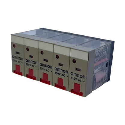 Omron G2R-1-SNI 230 V AC Relais 1 Wechsler 10 A mit Sockel 5 Stück